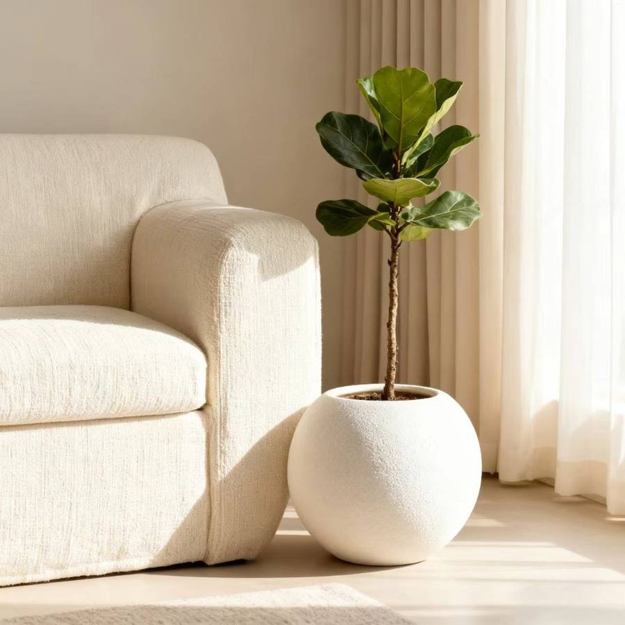 Flowerpot Color White