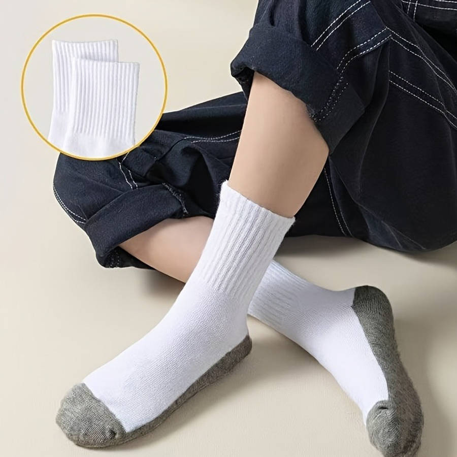Women S Socks Color Grey White Quantity 5Pcs