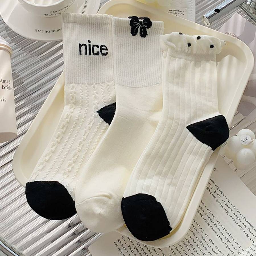 Women S Socks Color 5 Pairs To Mix And Match Size Onesize