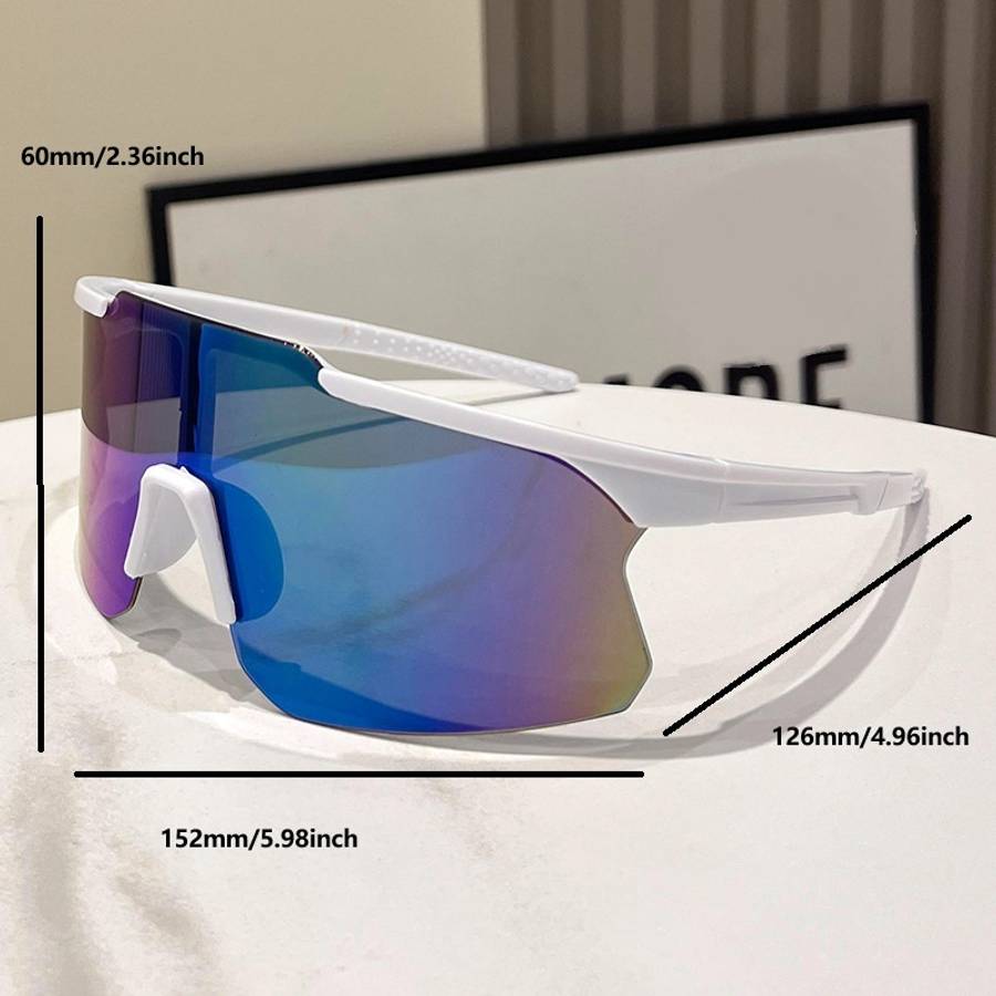 Cycling Glasses Color 2Pcs White Blue Mercury Black Silvery Mercury 2Pairs