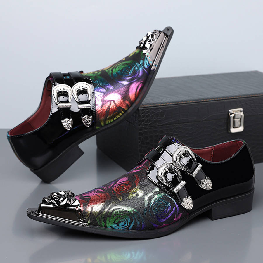 Mens Leather Shoes Color Black Sizeuk 10