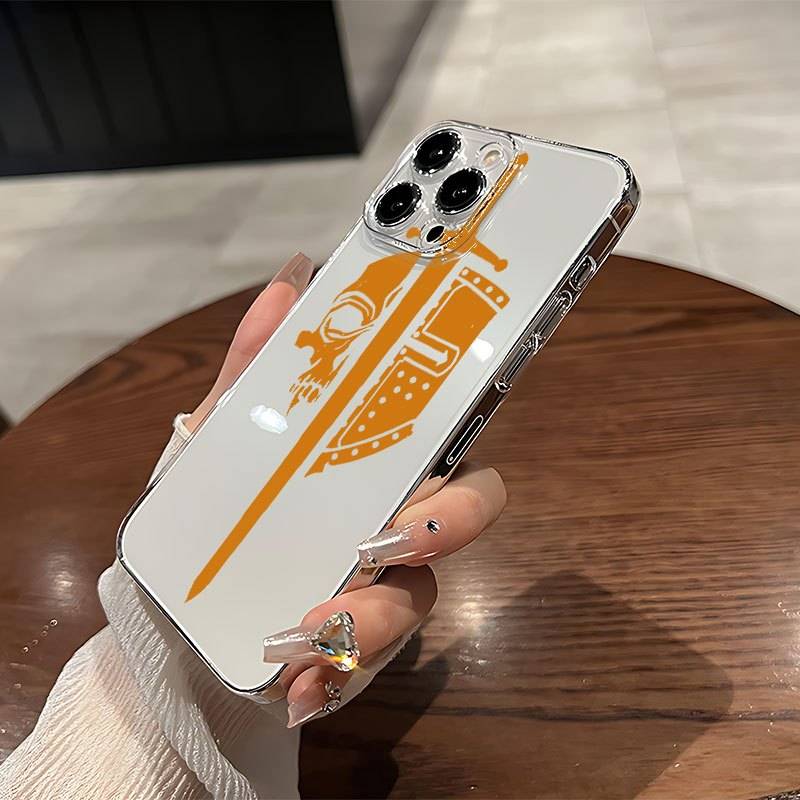 1Pc Transparent For iPhone 16 Pro Max African Drum Design Phone Case