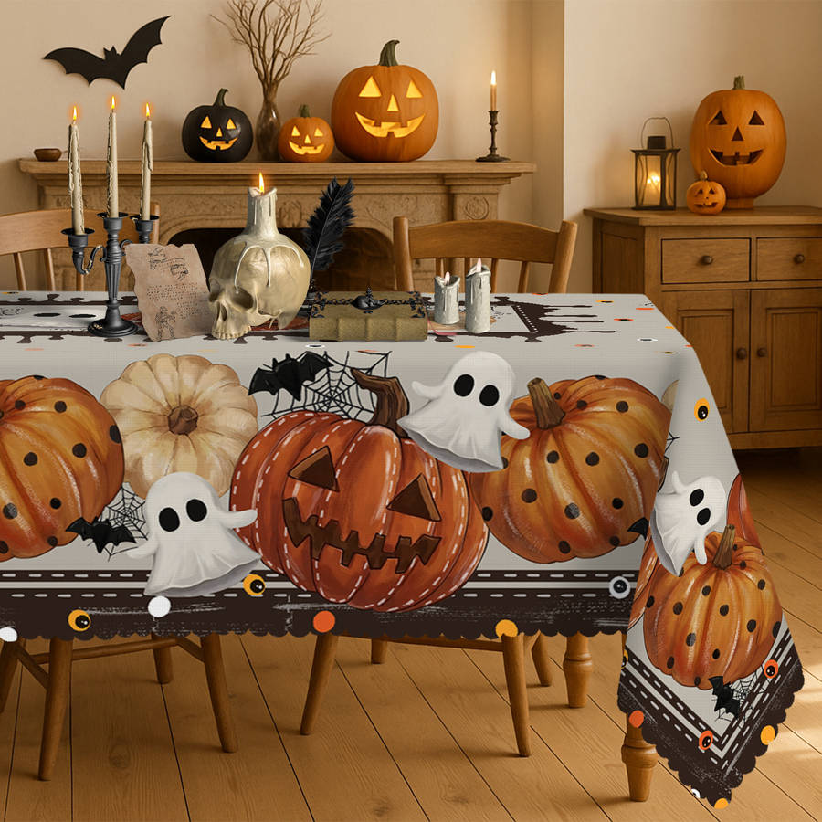 Halloween tablecloth decoration size Round 70in 180cm