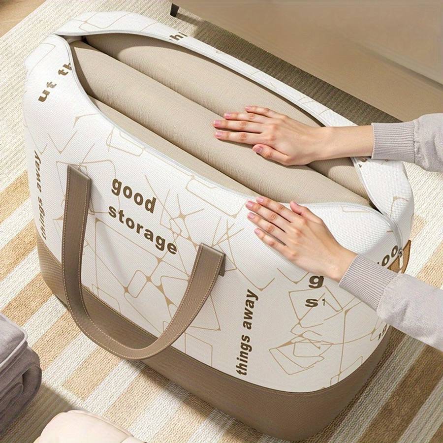 2Pcs Heavy Duty Moving Storage Totes Clothes Milk Coffee Size 52X 45X10Cm