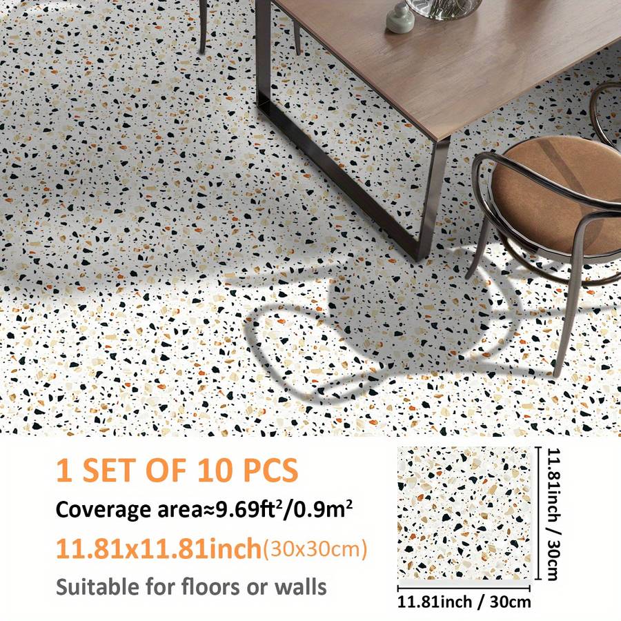 Floor Stickers Color Multicolor 1 Size 7.87Inchx7.87Inch Is 20Cmx20Cm