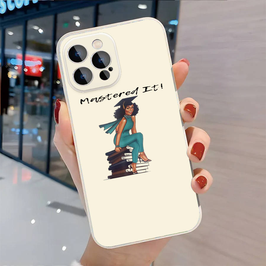 1Pc Ivory White For iPhone 13 Pro Max African Pride Phone Case