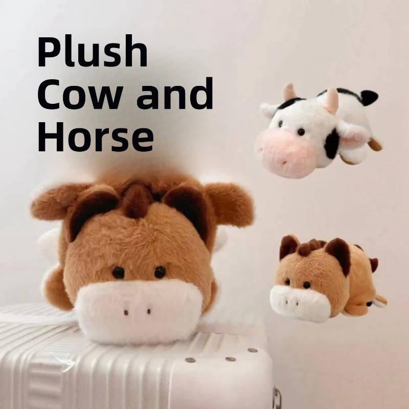 Toy Dolls color cow  Add  pony [creative flip doll] Quantity 1pc