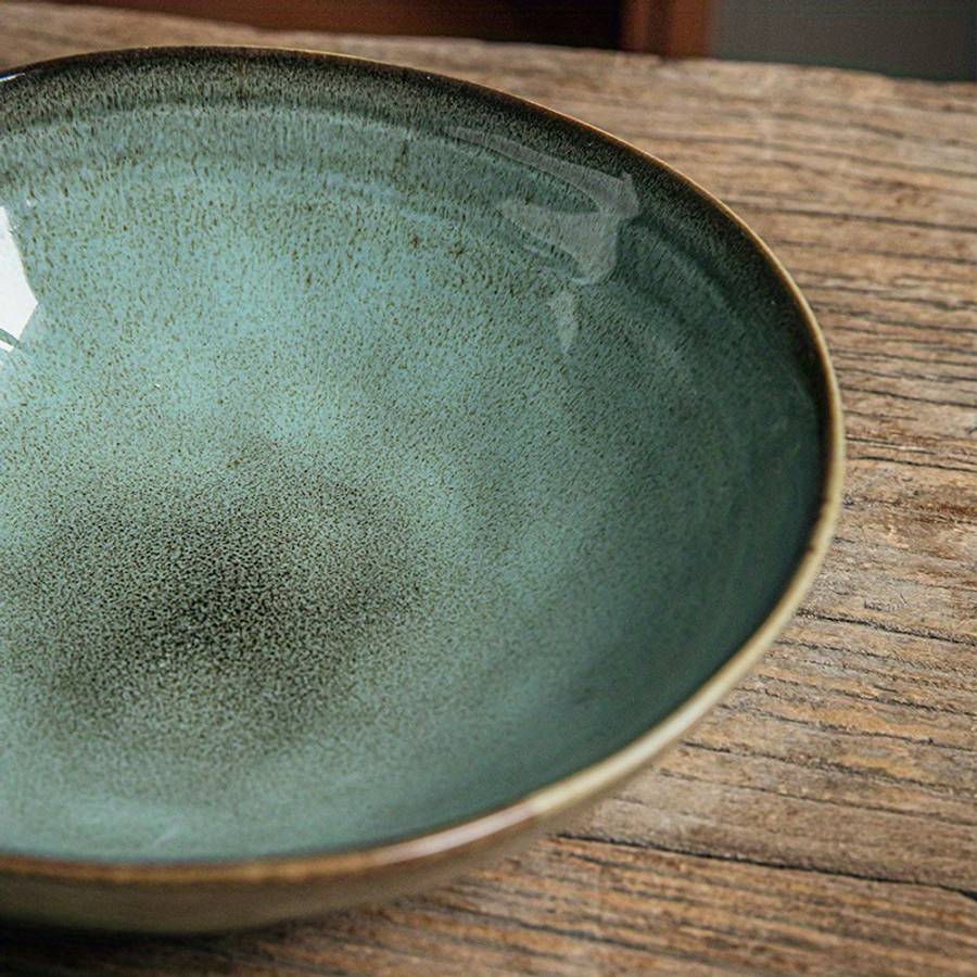 Bowl Model Poppy Green  Colored Flame Plate