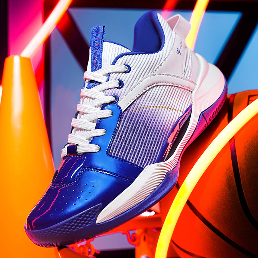 Basketball Shoes Color White Blue Sizeuk 5
