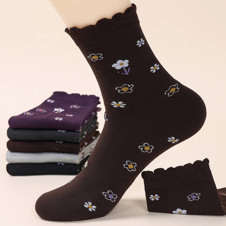 Women S Socks Color 5 Pairs Pack Size Onesize