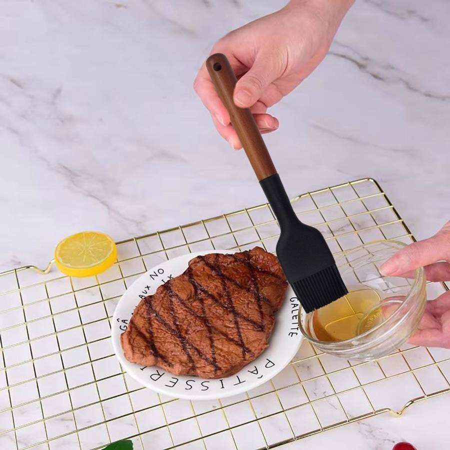 Baking Brush Color Blackwooden Handle Large Oil Brush