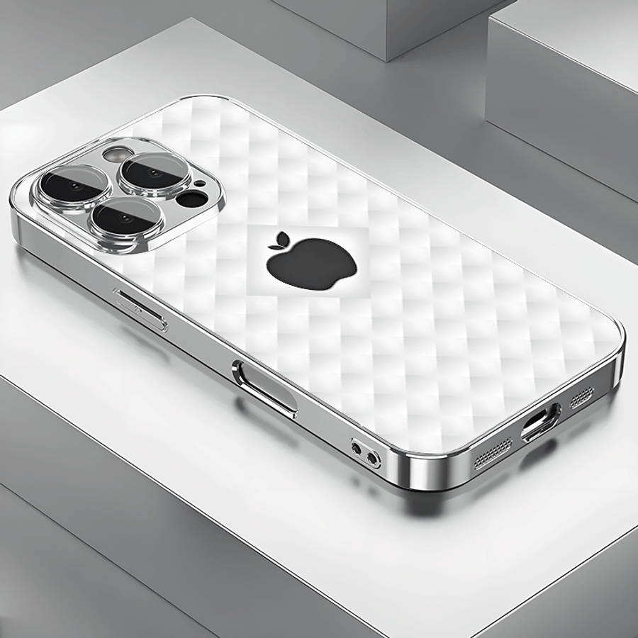 1Pc Mixed Color  For iPhone X Black Icon Apple Logo Phone Case