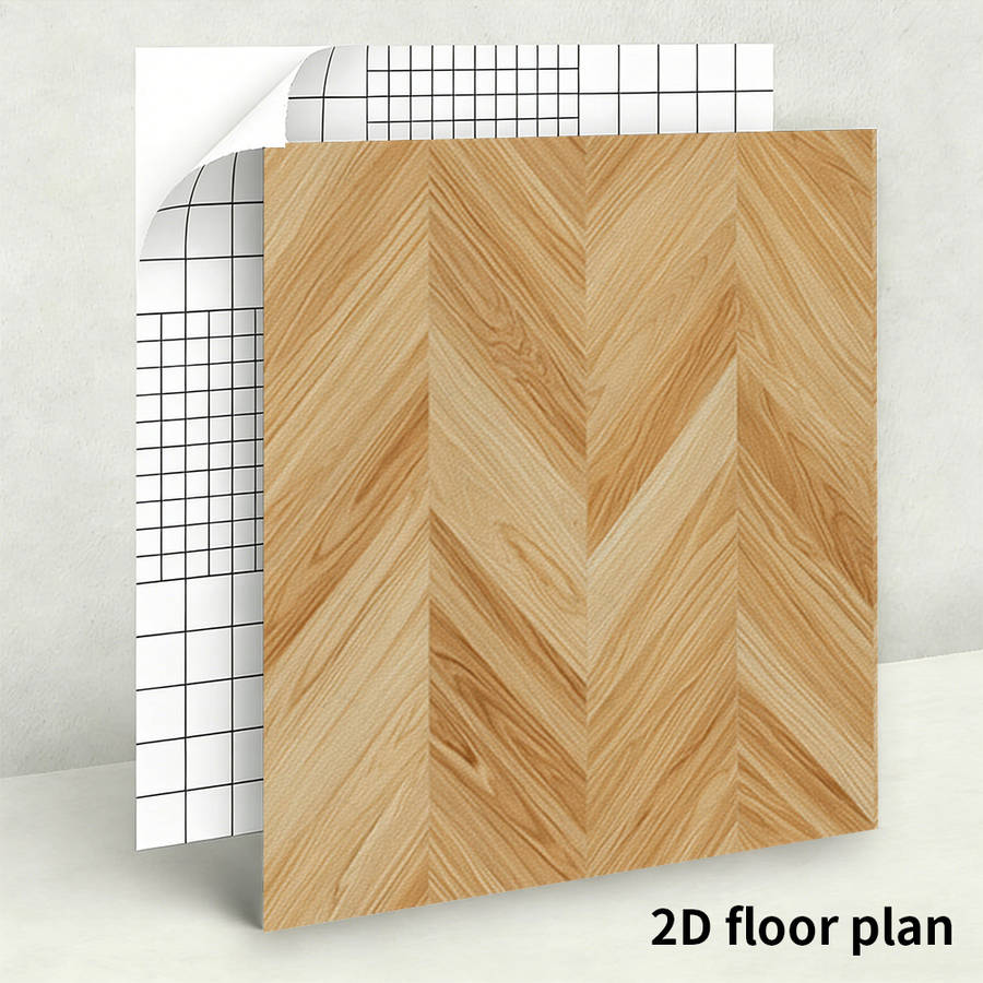 Self Adhesive Floor Stickers 30X30Cm 10Pcs
