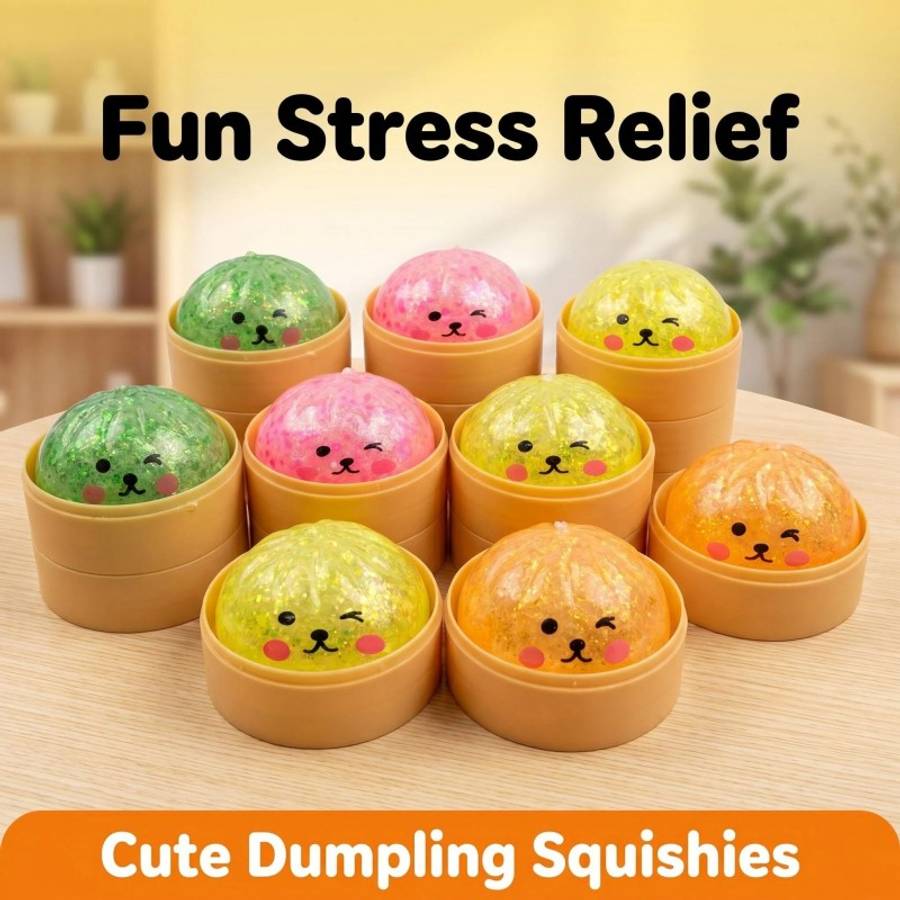 Squeezable Toys Style 2Pcs1 Steamed Bun 1 Steamer Set