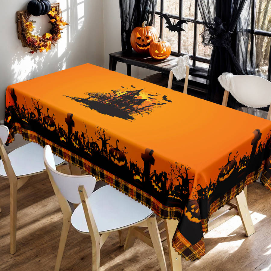 Halloween tablecloth decoration size 55x70in or 140x180cm Rectangle