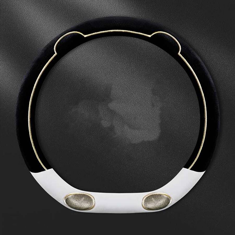 Car Steering Wheel Cover White Model Round