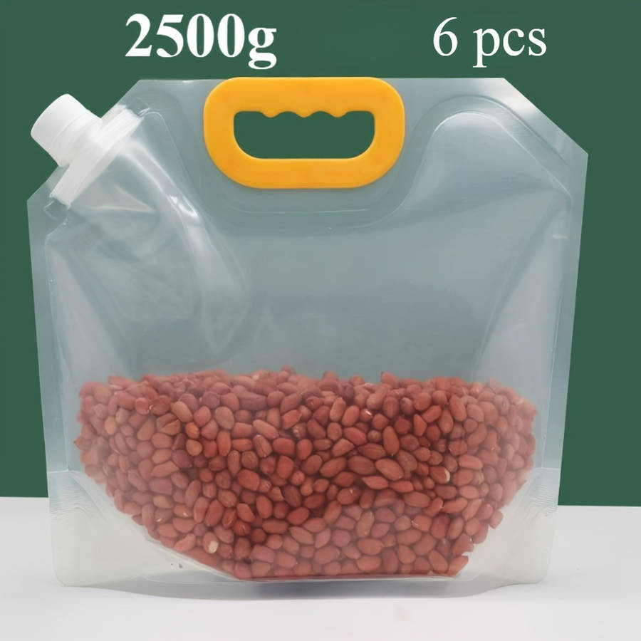 Food Storage Bags Items 2Pcs 498.95G  2Pcs 1.5Kg  2Pcs 2.5Kg