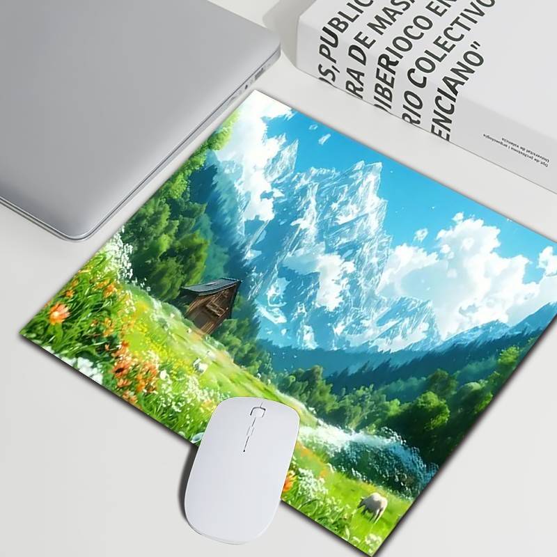 Mouse Pad Size 1Pc Snow Mountain Forest 30X80Cm