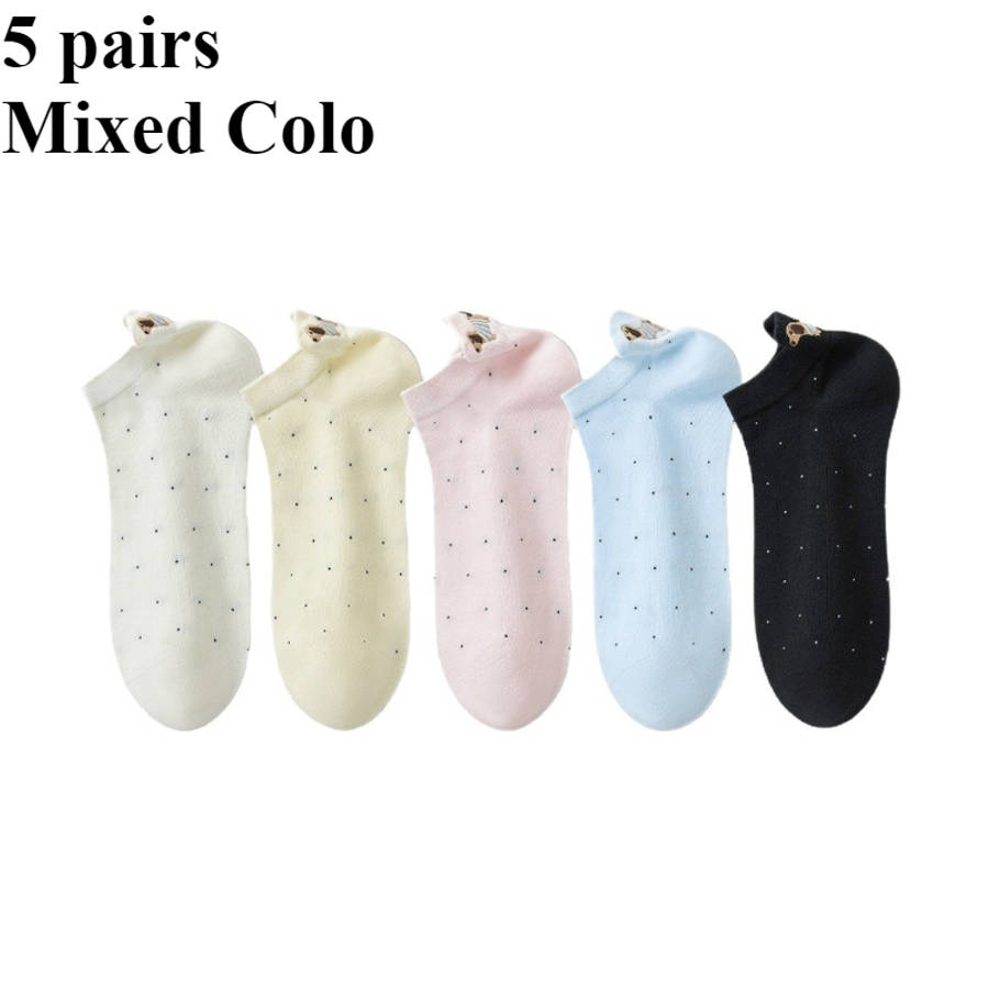 Women S Socks Color 5 Pairs Mixed Colo Size Onesize