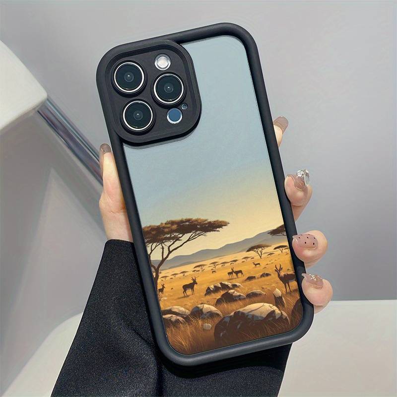 1Pc Mixed Color For iPhone 13 Mini African Savanna Phone Case