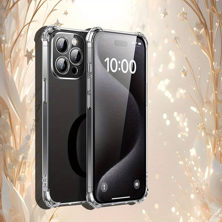 1Pc Transparent For iPhone 15 Pro Max Letter C Crown Phone Case