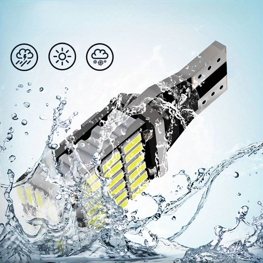 2pcs Red LED Turn Signal Lamp Bulbs T15 W16W 921 912 T16 902 Super Bright 45 SMD 40