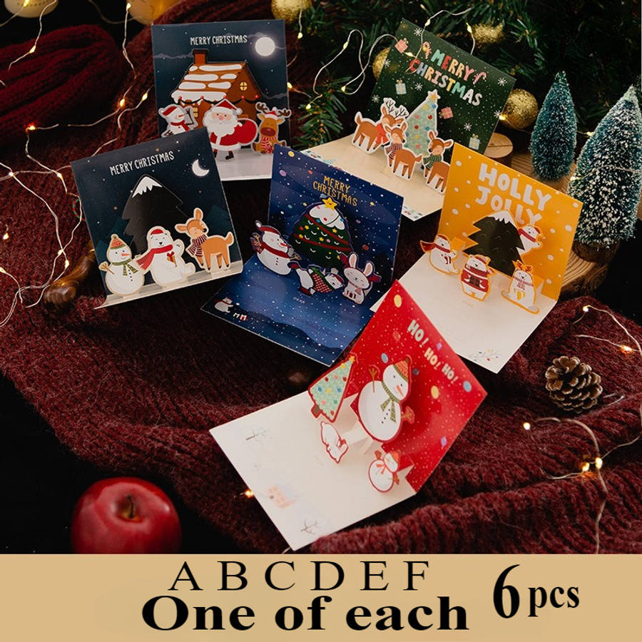 Greeting Cards Style Abcdef Model 6Pcs - Greeting Card Set Items Greeting Card  Add  Envelope  Add