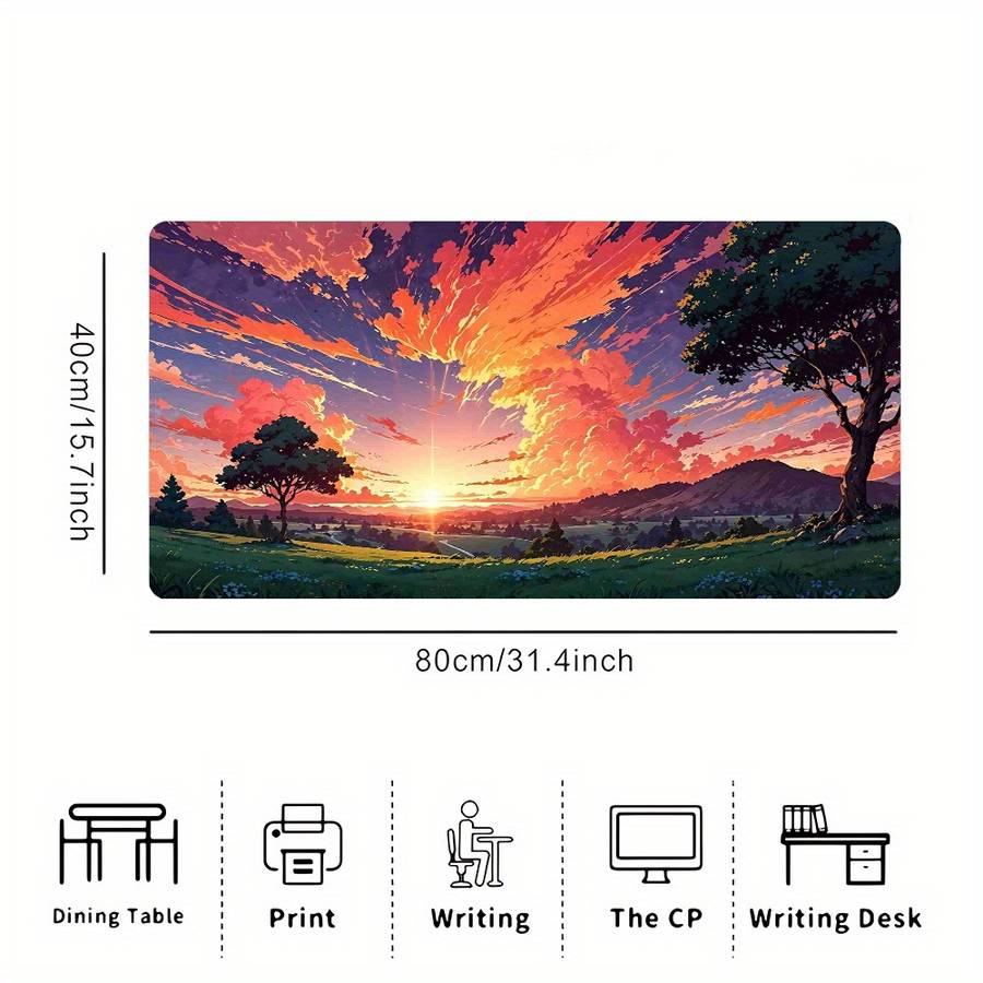 Mouse Pad Size 31.4 X 15.7 Inches 80 X 40 Cm