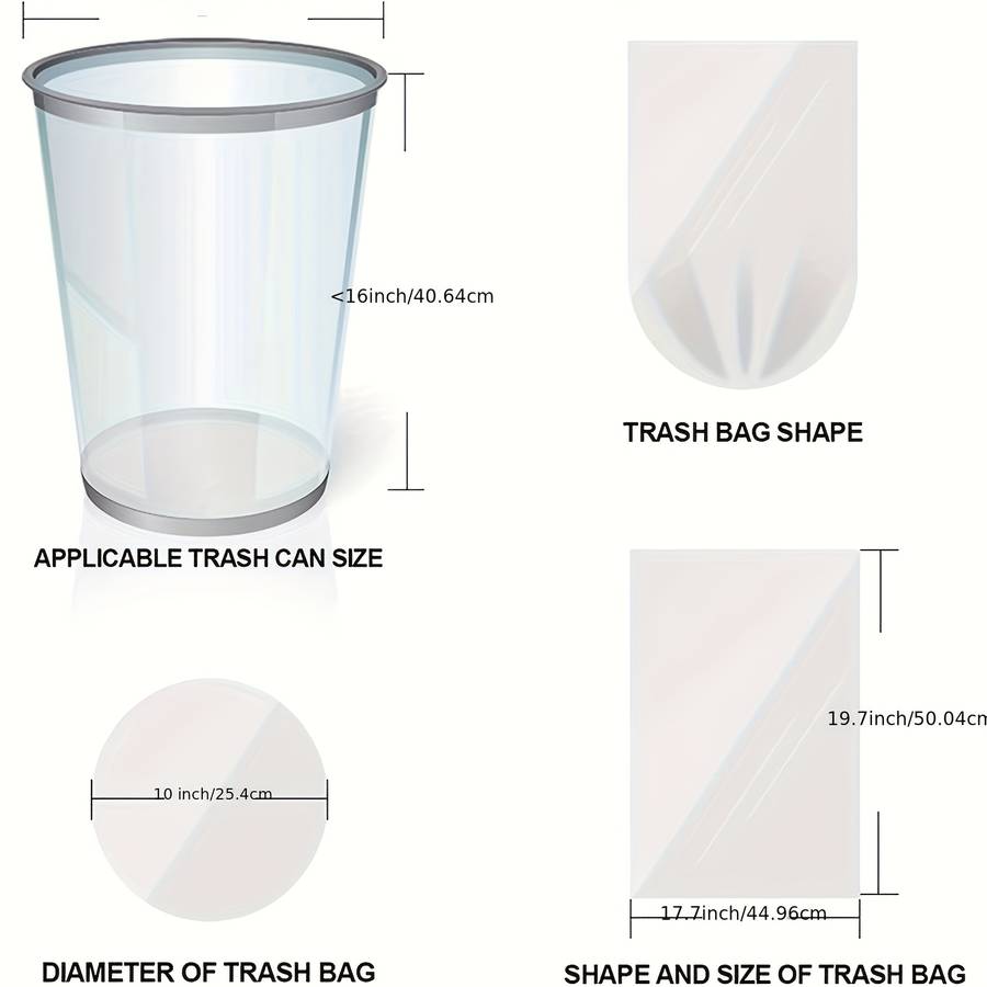 5 Rolls Of 100 Trash Bags