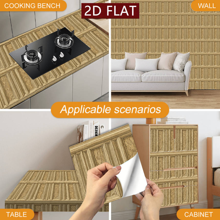 Self Adhesive Floor Stickers 5.91X5.91Inch15X15Cm 12Pcs