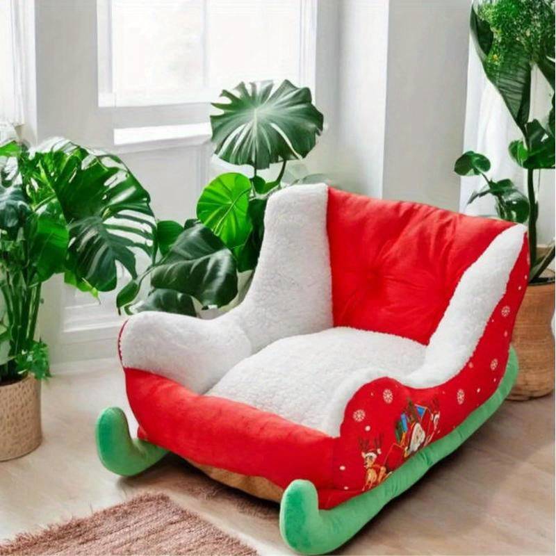 Pet supplies color Red and White Sled