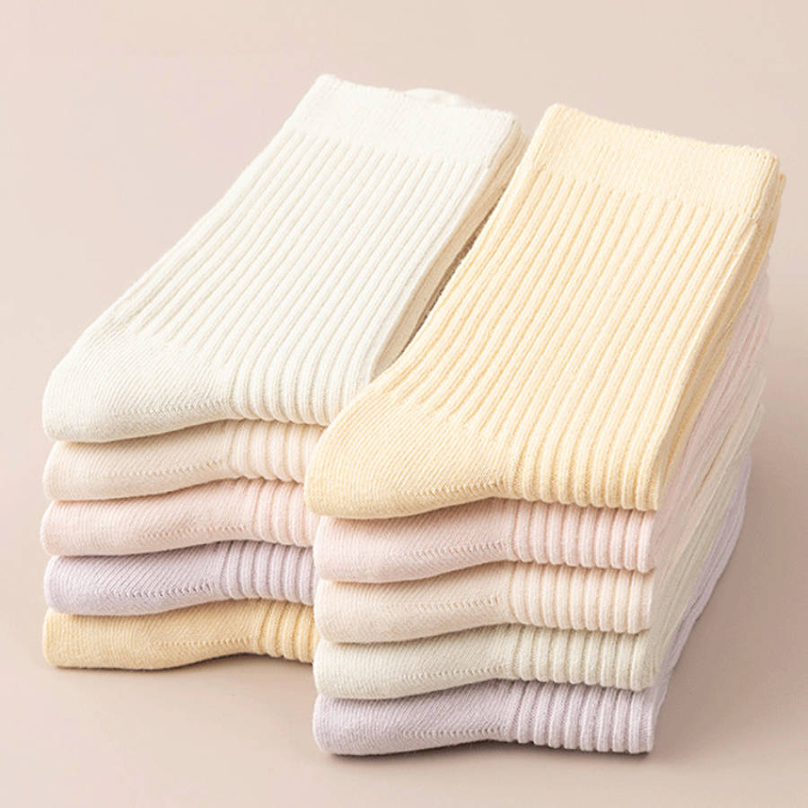 Women S Socks Color 5 Pairs Mixed Color Combination Pack Size Onesize