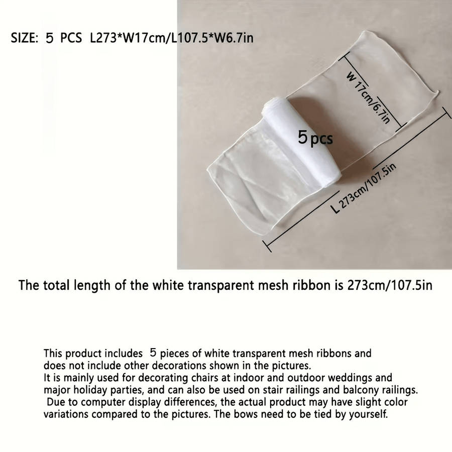 Wedding Supplies Color Polychrome Storage 5Pcs White