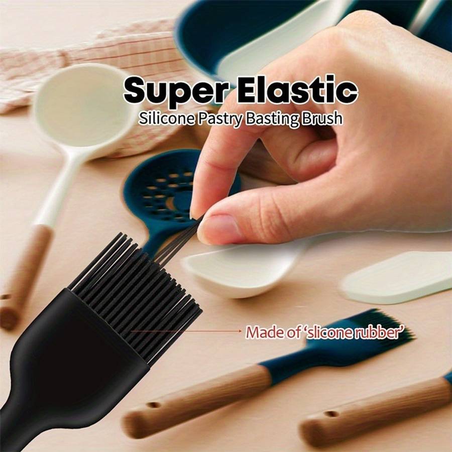 Baking Brush Color Blackwooden Handle Large Oil Brush