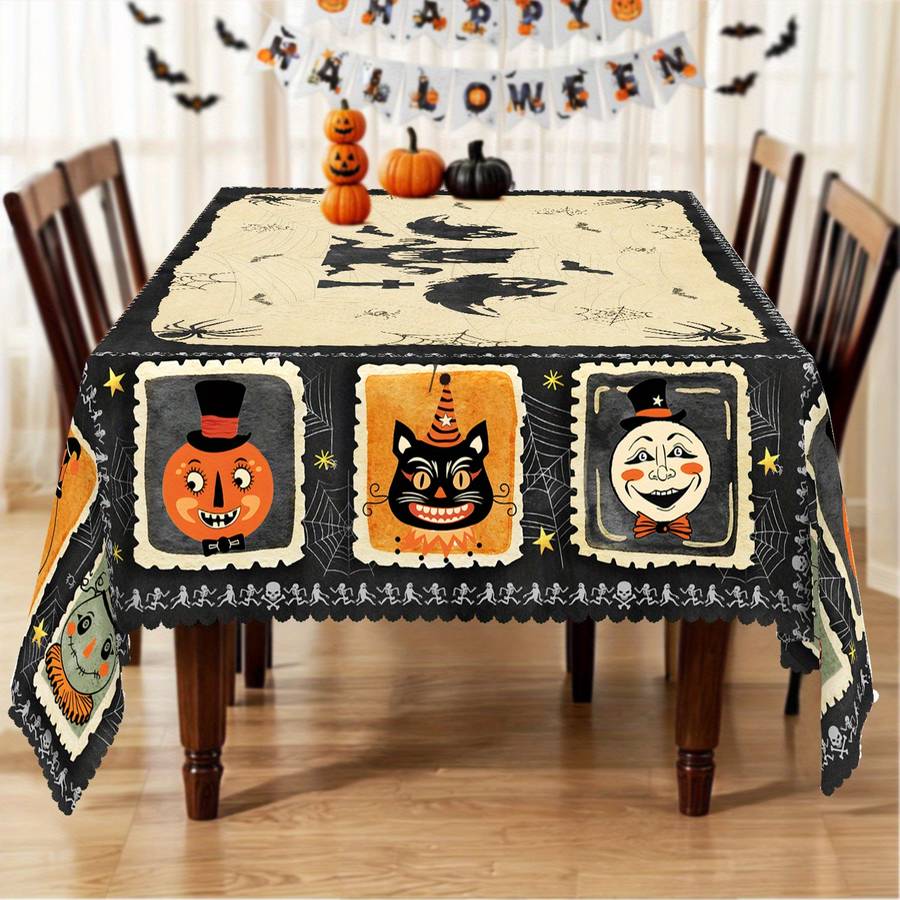 Halloween tablecloth decoration size Oval 152.4213.36cm