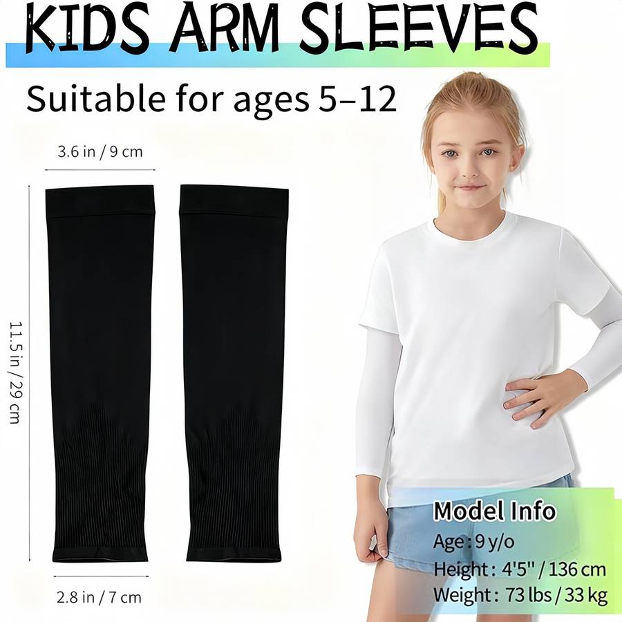 Sunscreen Sleeves Color 10 Pairs 5 Pairs Black 5 Pairs White