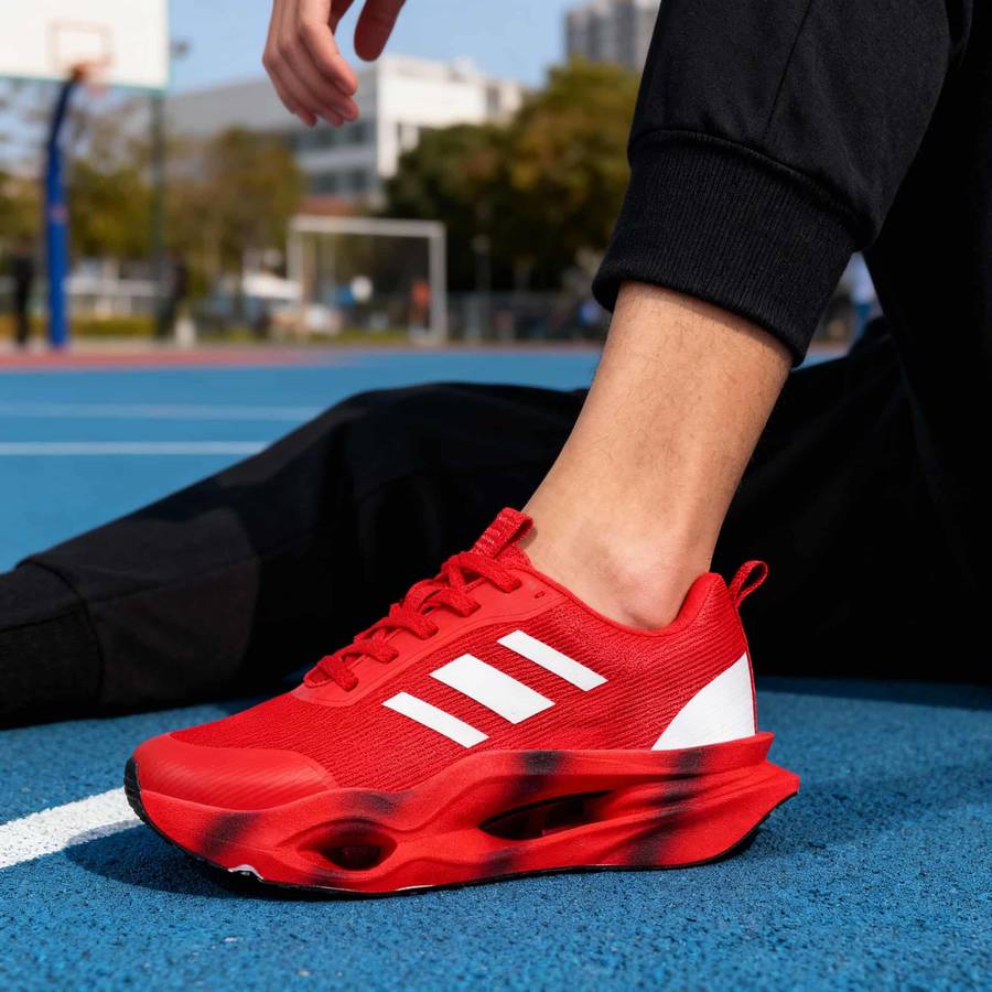 Sneakers Color 619Global Classic Red Sizeuk 9