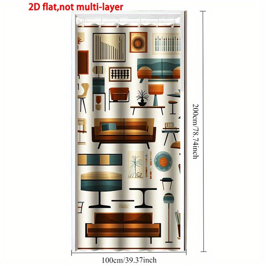 Door Curtain Size 39.37X78.74 Inch100X200 Cm