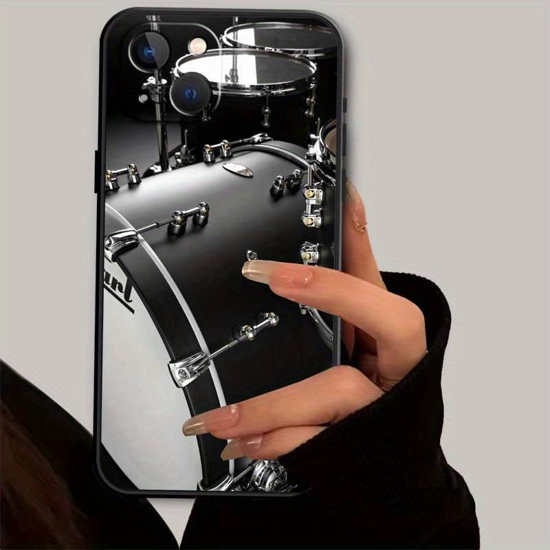 1Pc Mixed Color For iPhone SE 2020 Musical Instrument Drum Phone Case