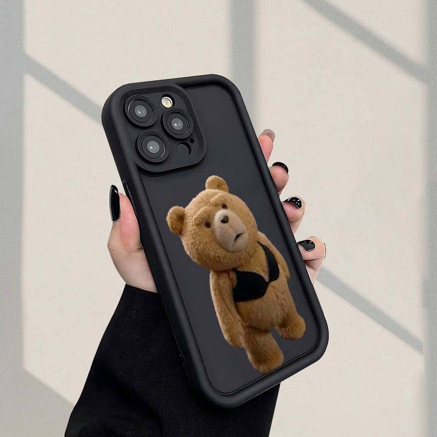 1Pc Black For iPhone 16E Phone Case Phone Cover