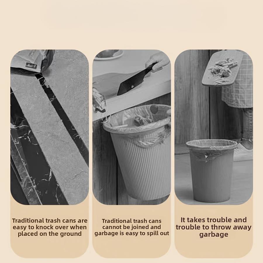 Garbage Can Color Snow White  Large 10L