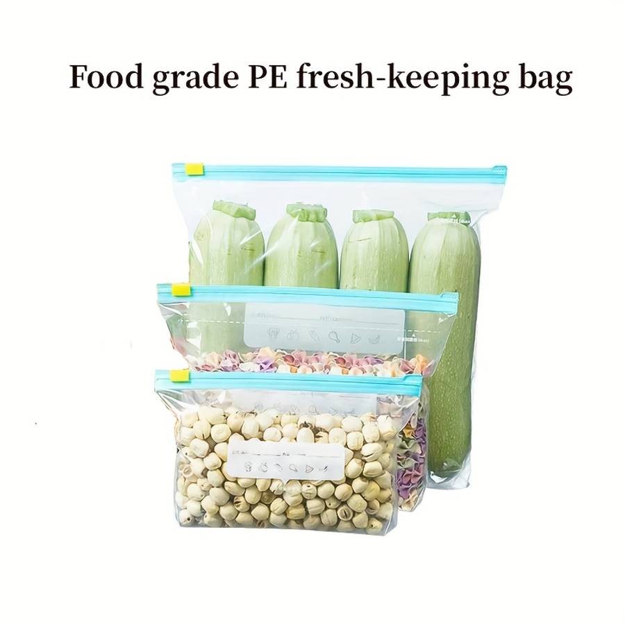 Food Storage Bags Items Zipper Freshkeeping Bag