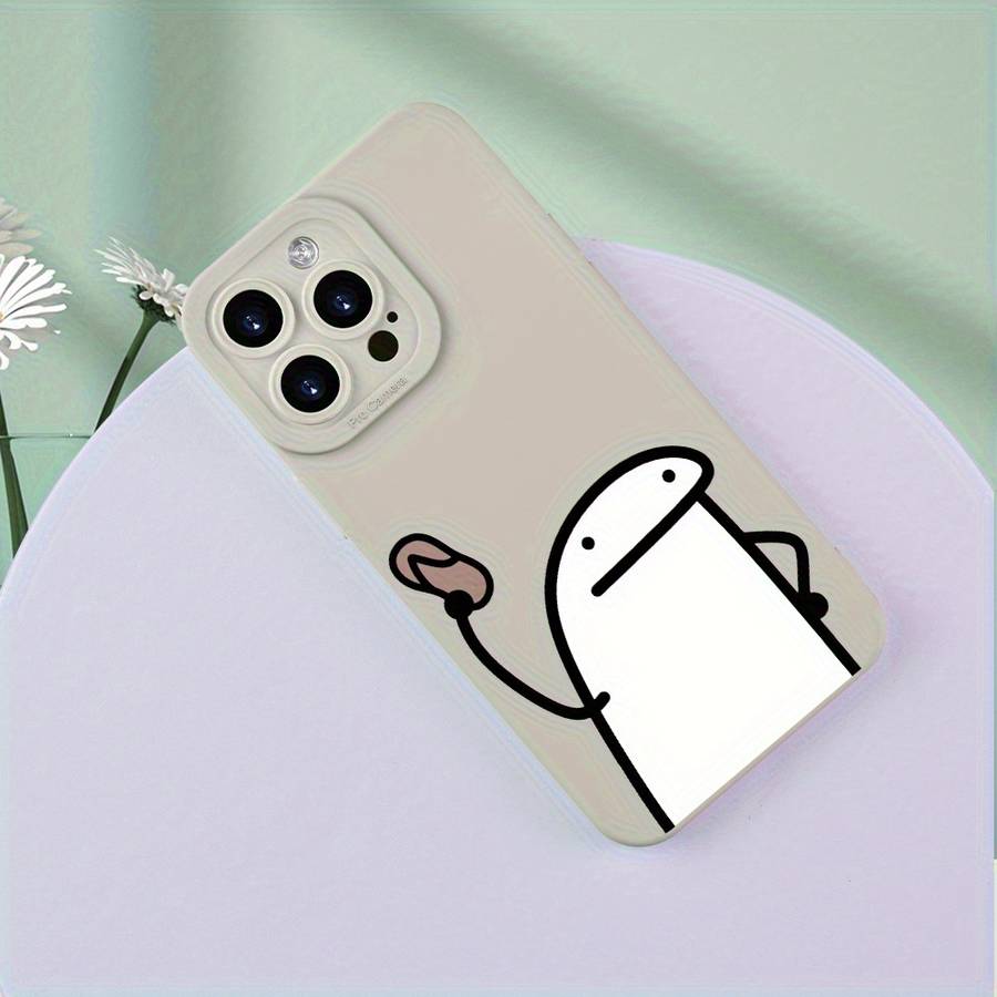 1Pc White For iPhone 15 Pro Max Phone Case Phone Cover