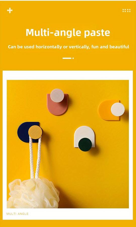 Strong Adhesive Hooks For Keys And Clothes 4 Colors Set color 4 Color Suit