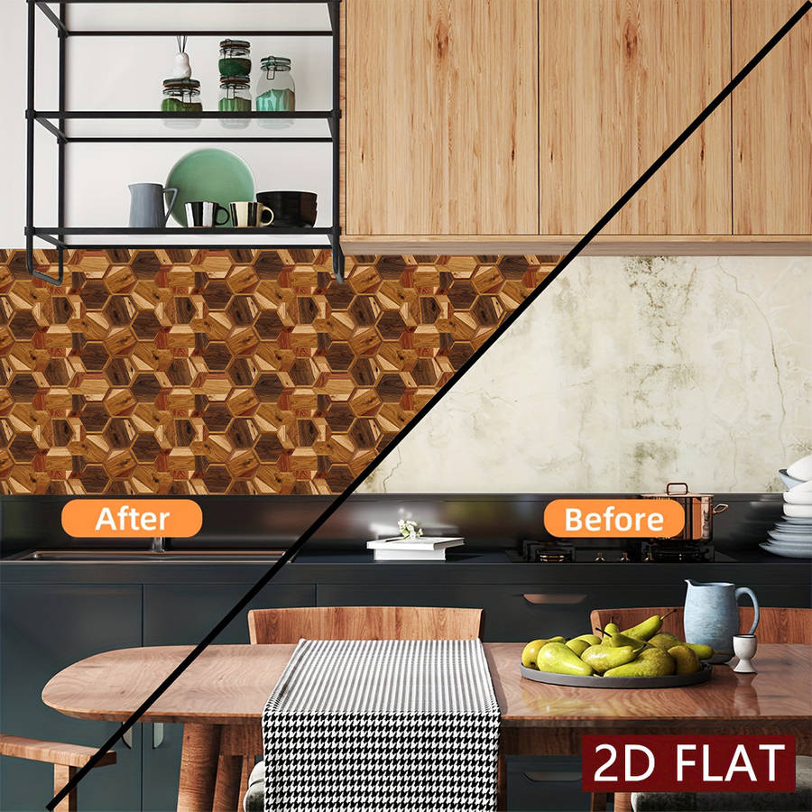 Self Adhesive Floor Stickers 7.87X7.87Inch 20X20Cm 10Pcs