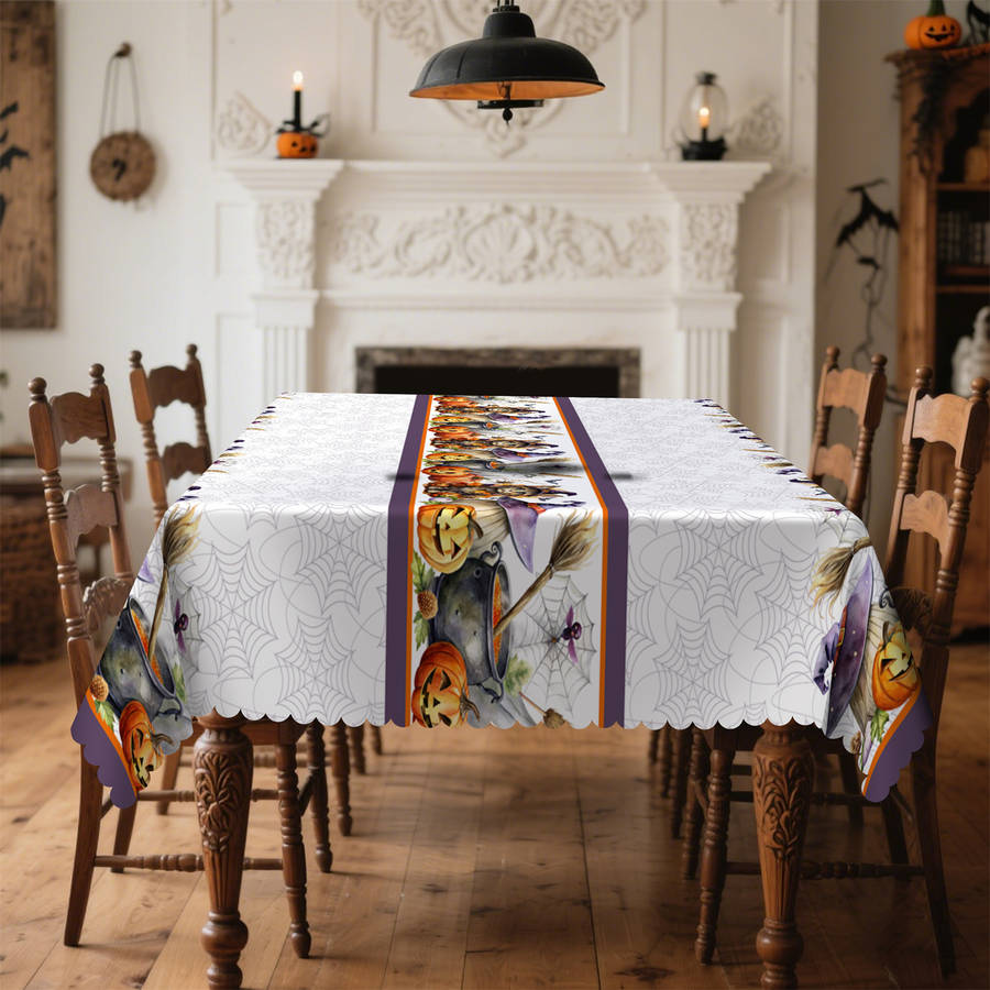 Halloween tablecloth decoration size Rectangle 60x86inch or 152x220cm