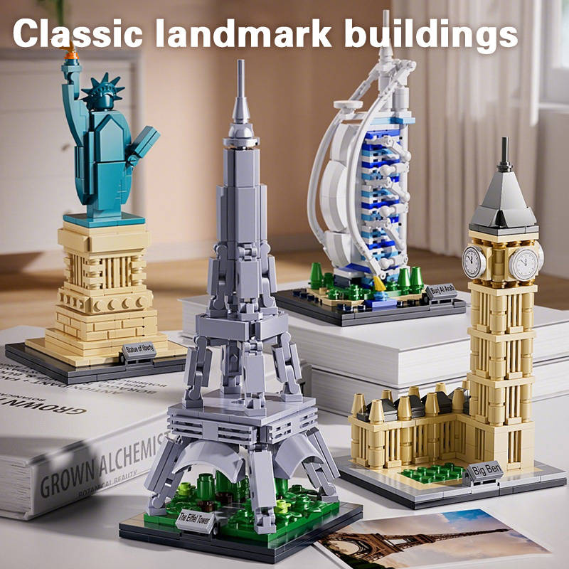 Building Toy Architectural Model Toy Set Model Eiffel Tower