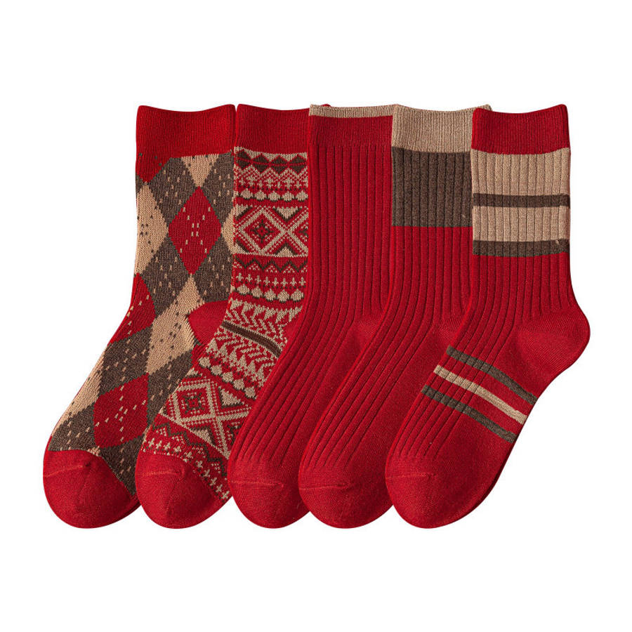 Women S Socks Color 5Pairs Mixed Colors Size Onesize