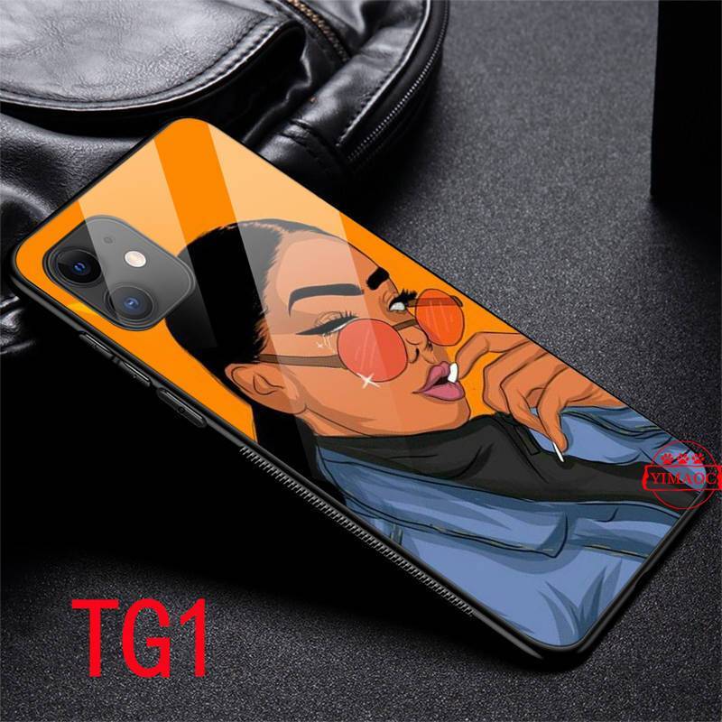 1Pc Mixed Color For iPhone 13 African Girls Phone Case