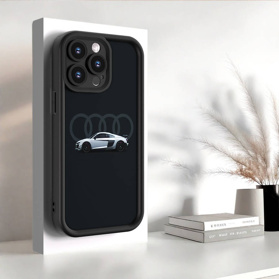 1Pc Black For iPhone SE Car Pattern Phone Case